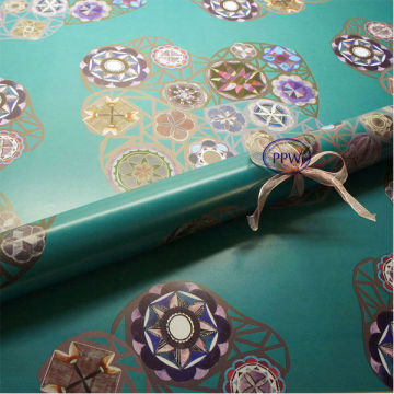 New Design High Quality Green Printed Paper Roll Wholesale