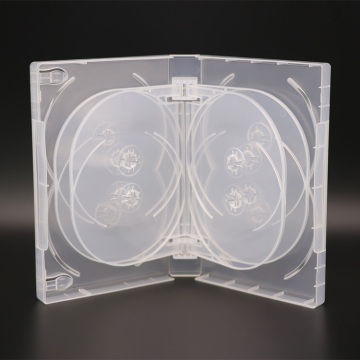 33mm Multi Disc DVD Box Multi Disc DVD Case With 4 Tray Clear CD DVD Packing Case For 12 Discs