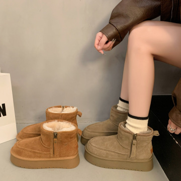 Women's Unisex 2024 Winter Short Tube Snow Boots