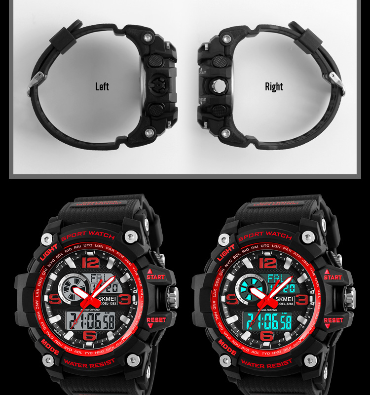 2018 jam tangan men analog digital sport watch digital