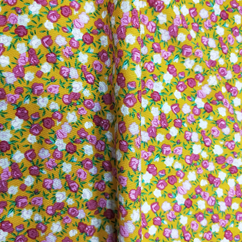 Factory ready goods small floral cute designs cotton printed twill children's cartoon cotton twill fabric
