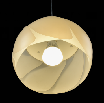 Novel dimmable Color-Changing/RGB LED Pendant Light of ABS+Iron material with RGB bulb