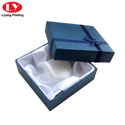 Caixa de embalagem de pulseira de jóias de material de papel