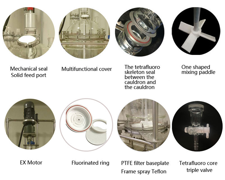 10L 20L 30L 50L 100L Chemical filtration filter jacketed reactor