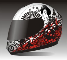 unique Mtorcycle helmet with double visor--ECE/DOT Certification Approved