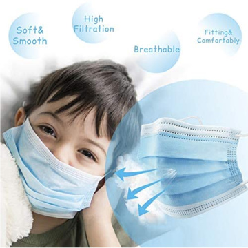 Kids Medical Disposable Face Masks 3 ชั้น