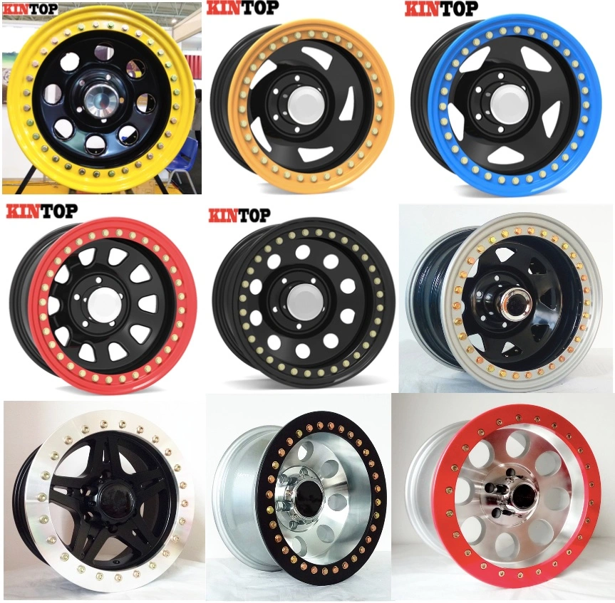 Black 4x4 Offroad 15x10 Soft Eight Beadlock Steel Wheel Rim6 Black 4x4 Offroad 15x10 Soft Eight Beadlock Steel Wheel Rim6