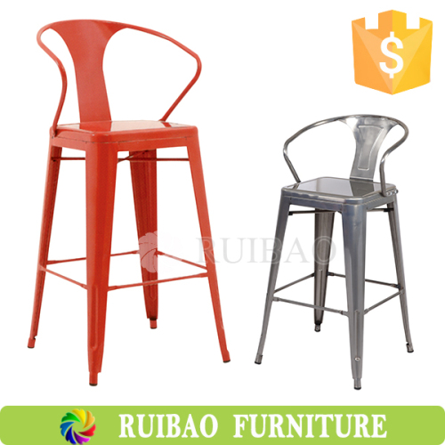 Simple Design Leisure Colorful High Quality Metal Chair Metal Stool