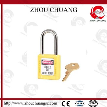 Thin Stainless Steel Shackle Xenoy Safety Padlock