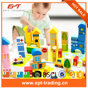 China Manufacturer Traffic Set Educational Wooden Blocks for sale