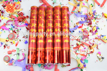 20cm golden polish party confetti popper.