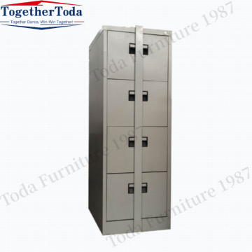 Vertical 4 drawer metal filing cabinet