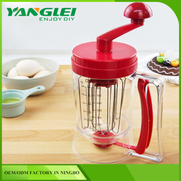 Manual Pancake Batter Dispenser Perfect Cupcakes Waffles Breakfast Mixer Mix