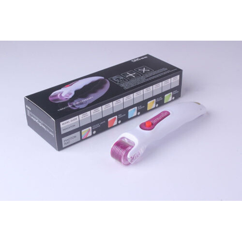 Amztatto LED Light Titanium Micro Needles Derma Roller Acne