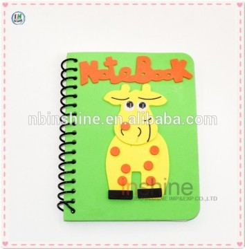 Eva cover notebook , notepad , children animal exercise book