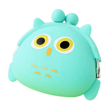 Silicone coin purse with various colors and designs availableNew