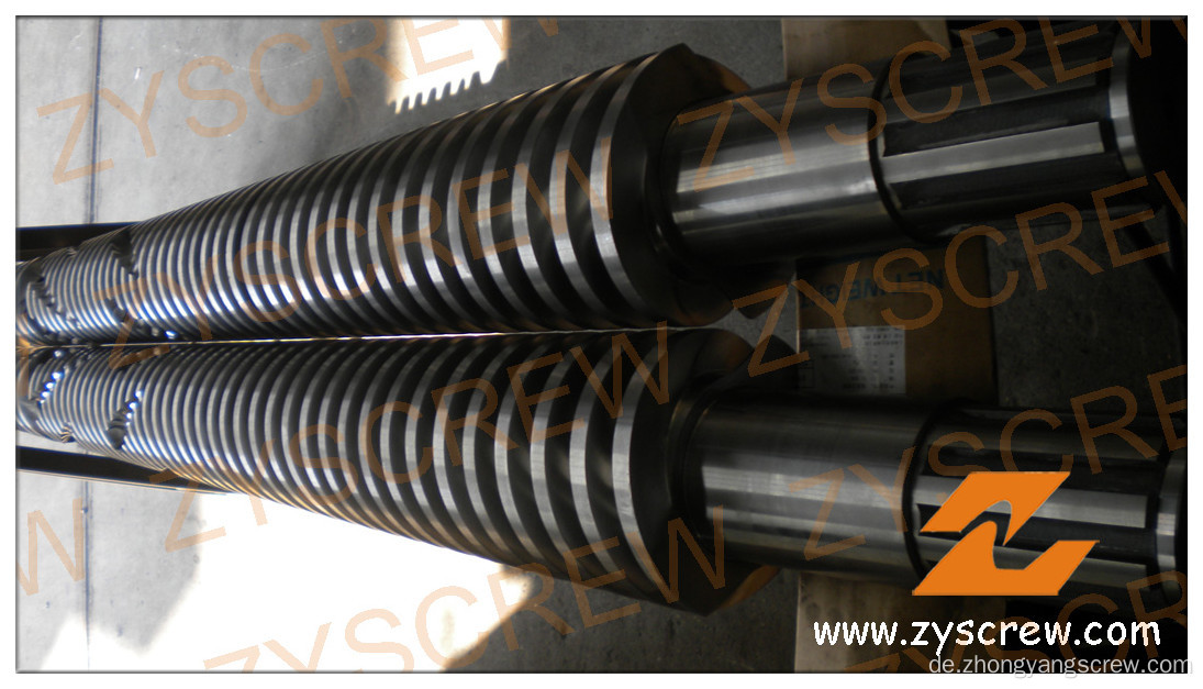 Konisches Doppelschrauben-Fass für PVC-Wandplatte (ZYT366)