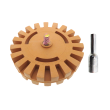 4 Inch Rubber Eraser Wheel Sticker Removal Tool - Vibratite Decal Sticker Removal