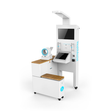 Health screening kiosk for offical locations