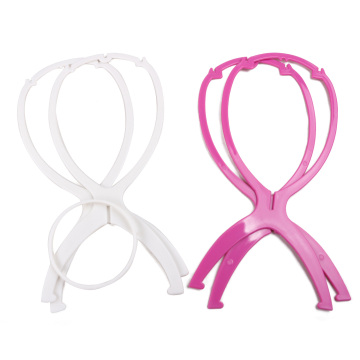 Wholesale Wig Accessories Plastic Portable Wig Stand For Making Wigs