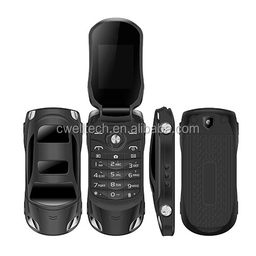 7 Colors Available Mini Small Size Car Shaped and Flip Phone