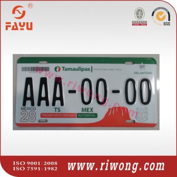 Mexico Auto Licenses Plate