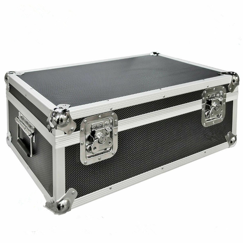 Vinyl Record Aluminium Case DJ Flight Storage Carry Case Black Holds 500 Tough Box