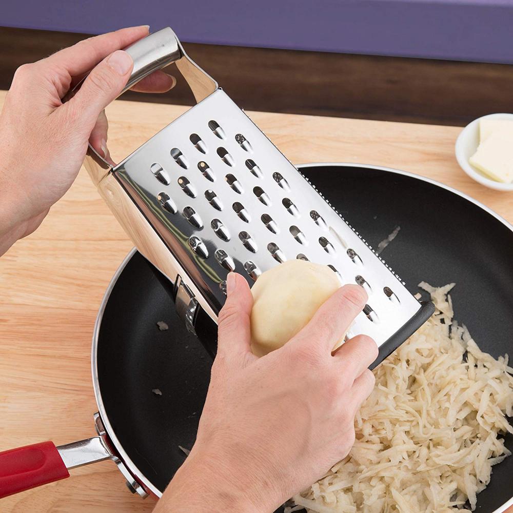 Box Grater 4-Sided Stainless Steel Grater