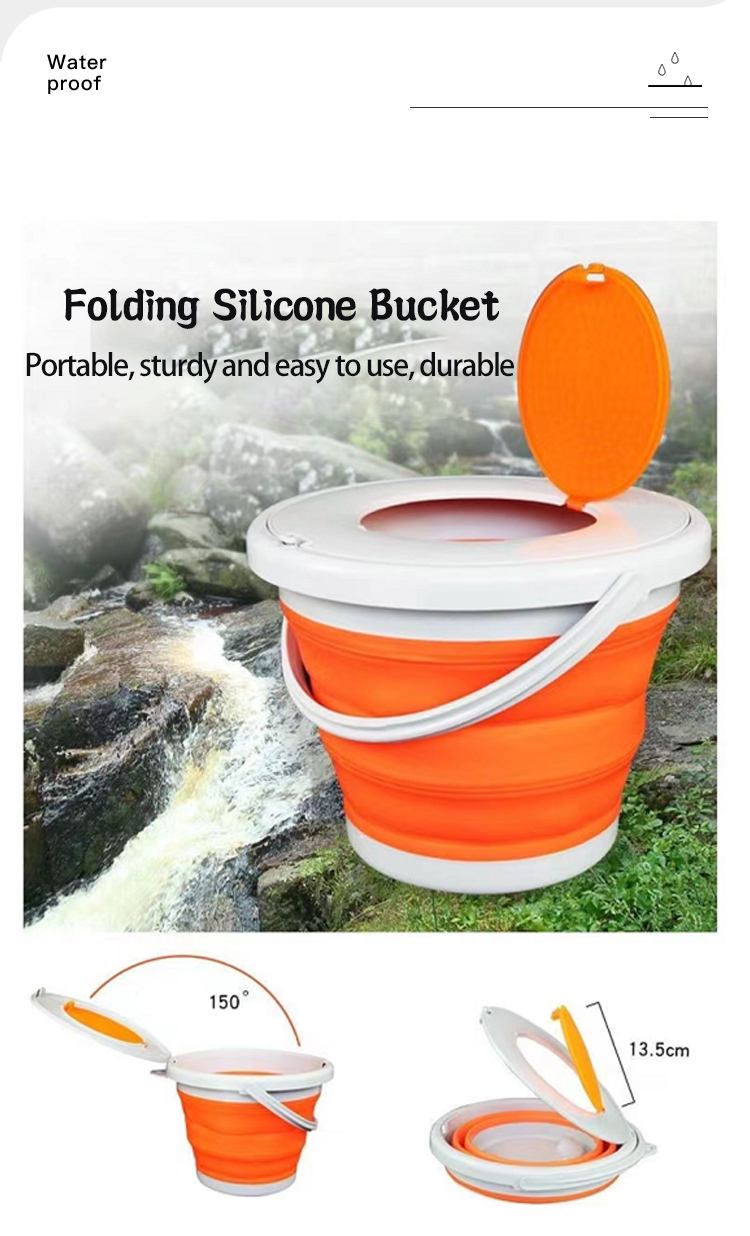 Folding Bucket Travel Portable Cheap Eco-friendly Plastic Folding Water Bucket