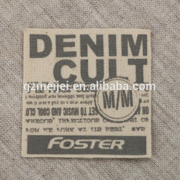 Silk screen printing dress neck printed label