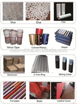 Consumer materials for post-press equipment