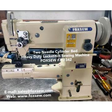 Double Needle Cylinder Bed Heavy Duty Leather Sewing Machine