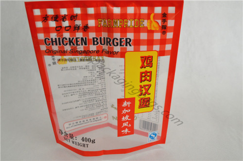 Flat Pouch for Chicken Hamburger (FL-163)