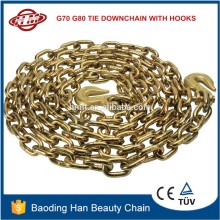 5/16 16ft G70 G80 heavy duty chain with hook gold color