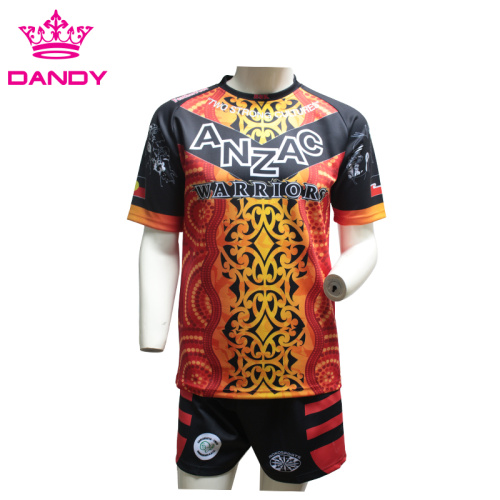 Maglia da rugby sublimata su misura