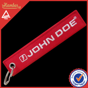 John Doe embroidered key chain