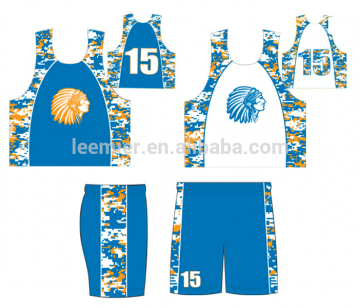 Custom lacrosse pinnies and shorts sublimated team gear