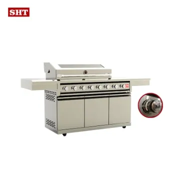Hot Sale Garden Kitchen Outdoor BBQ Gas Grill on Wheels