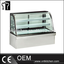 Floor Style 3 Layers Cake Refrigerated Bakery Case/Showcase For Bakery