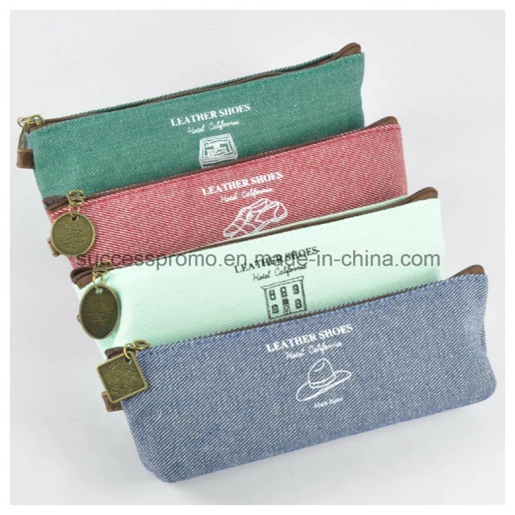 High Quality Jean Pen Bag, Customized Design Are Accepted