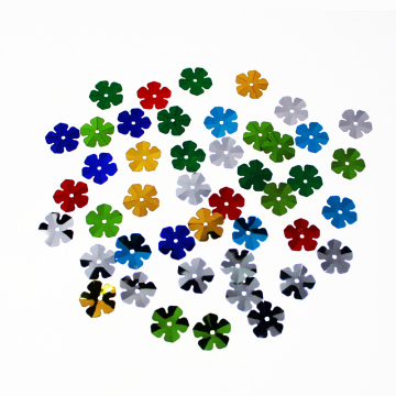 Flower-shaped assorted color sequin