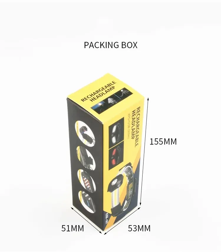 Ultra-Bright COB LED Headlamp with USB-C Charge for Adventures
