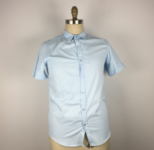 Sky blue short sleeve Office wear shirt