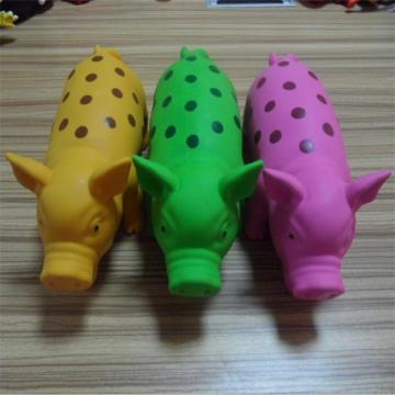 Puppy Chew Latex Pig Shape Squeaker Pet Toy (HN-PT350)