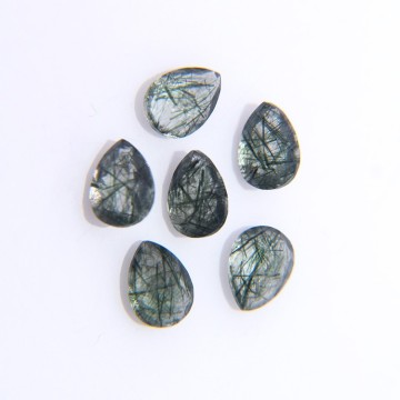 Green Rutile Quartz Gemstones For Jewelry Making