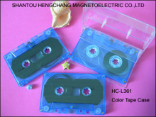 audio cassette blue housing ,black linner