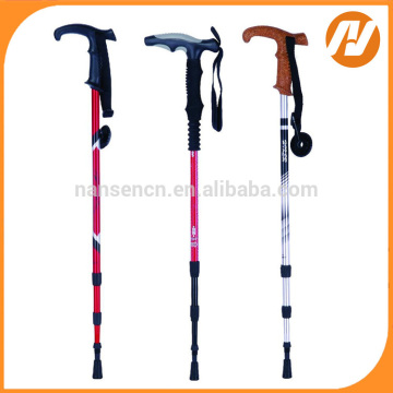 T Handle Walking Stick with Anti Shock Pole in Aluminum 6061 7075 walking cane