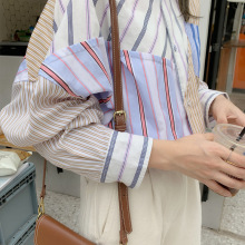 Youth casual temperament striped blouse
