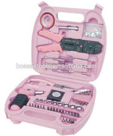 53pcs ladies pink tool box