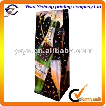 Wholesale Paper Wine Bag/Wine Gift Bag/Wine Bottle Bag